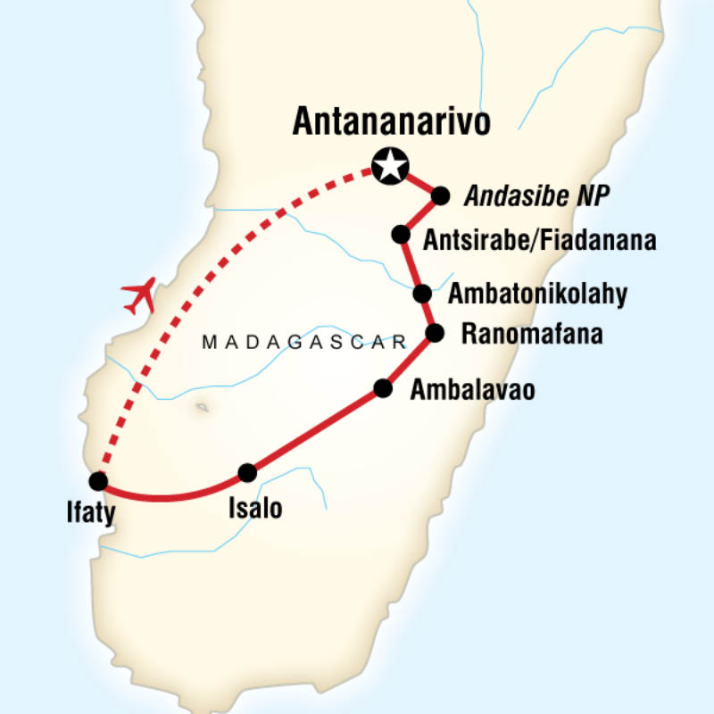 Le meilleur de Madagascar - carte