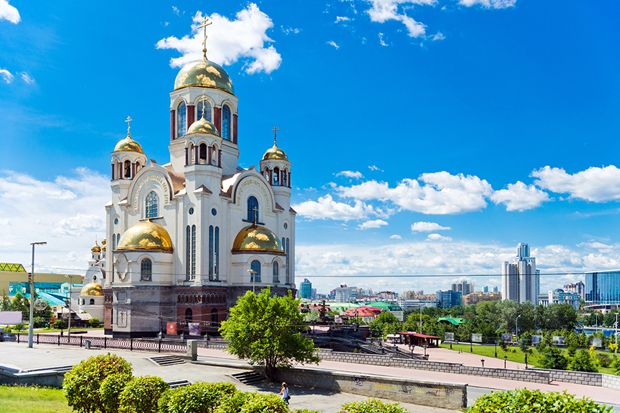 Cathedral of the Blood, Ekaterinburg - a memorial built to mark the assignation of the Romanov family in 1918.