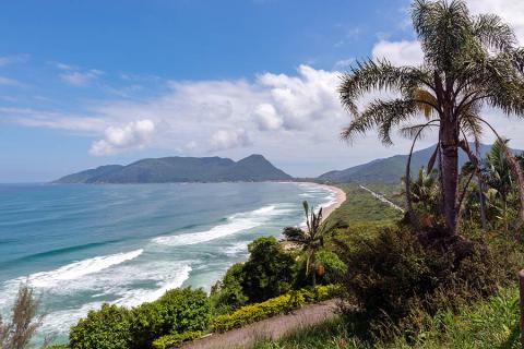 Spend a few days discovering the rolling surf and deserted beaches of Florianopolis