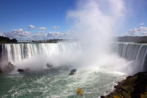 Visit the world famous Niagara Falls - just don't forget your waterproofs!