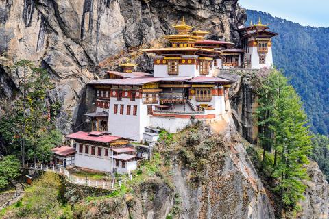 The Tiger’s Nest Monastery is the most famous sight in Bhutan