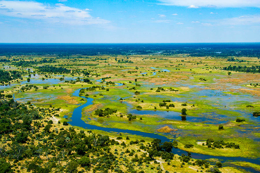 Fly over Botswana's Okavango Delta | Travel Nation
