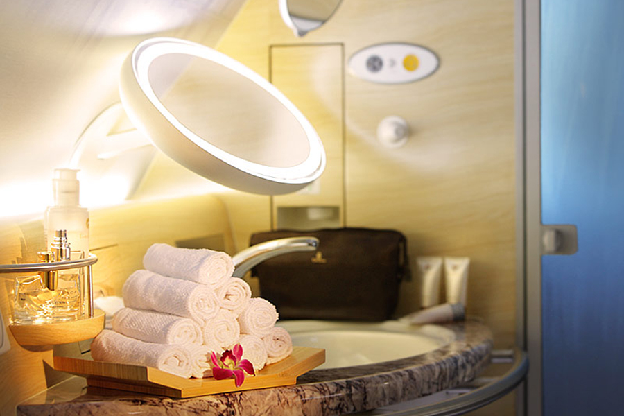 Emirates First class shower cabin
