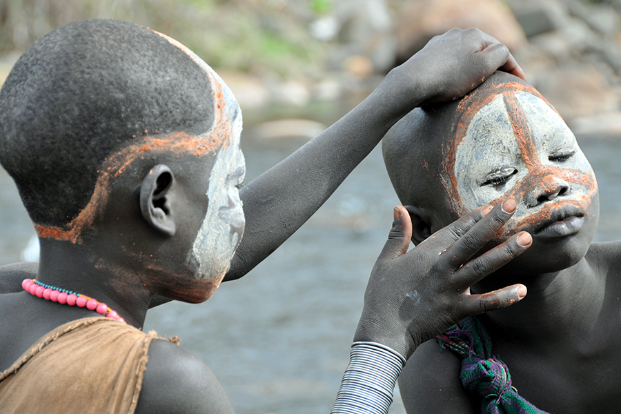 Kids in the Omo Valley, Ethiopia
