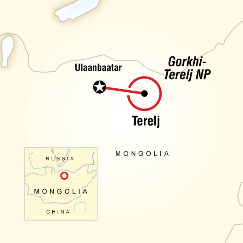 Mongolie, vie nomade chez l’habitant - carte