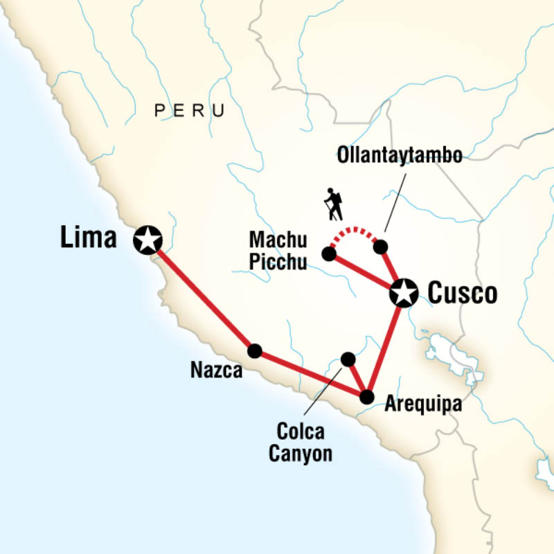 Le Pérou à petit prix - carte