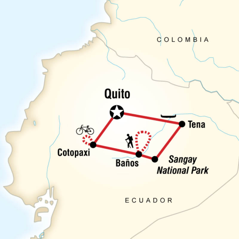 Multisport en Equateur - carte
