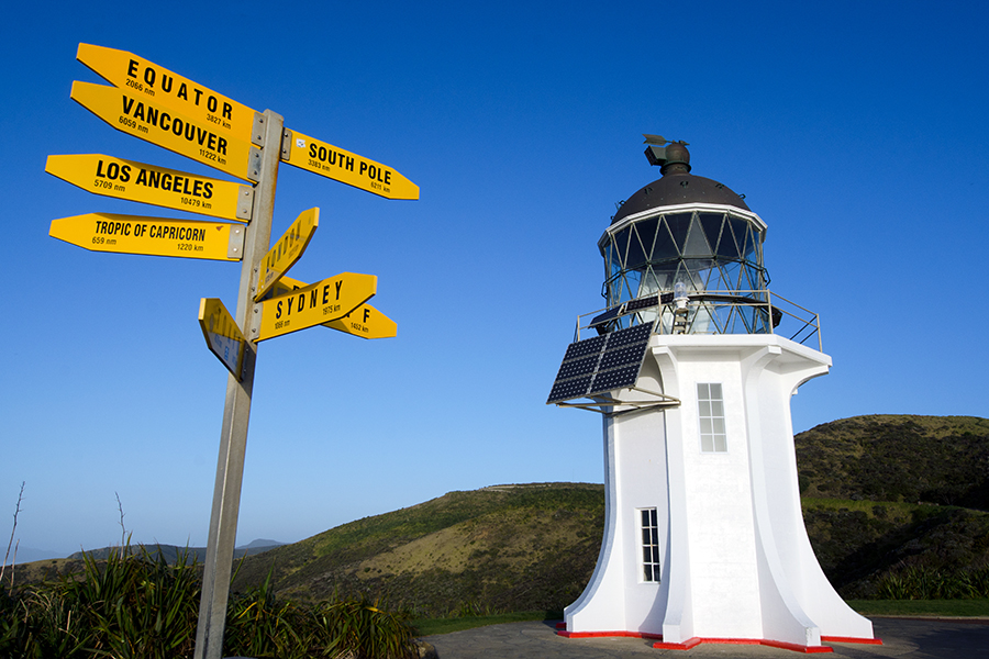 Cape Reinga lighthouse, Bay of Islands, North Island, New Zealand