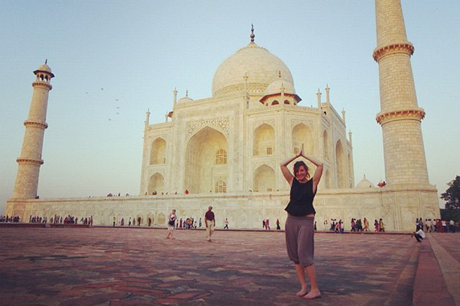Sara at Taj Mahal, Agra, India