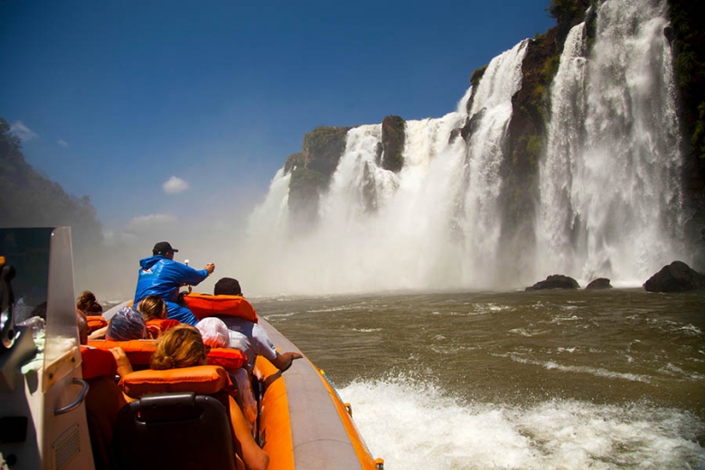 Take a boat ride under the cascades of Iguazu Falls | Travel Nation