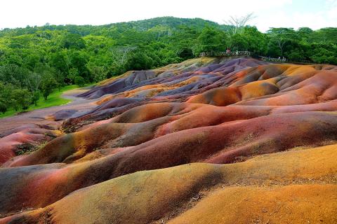 Experience the Seven Coloured Earths of Chamarel