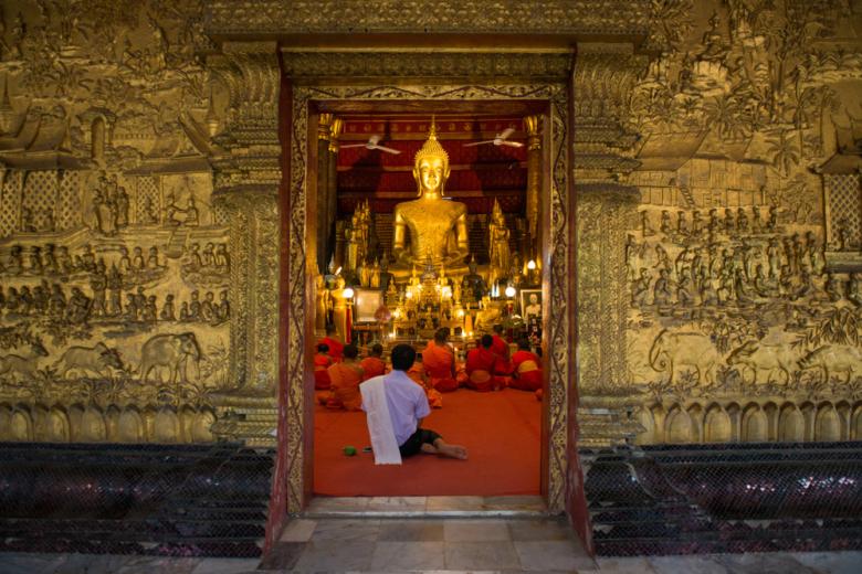 Le temple de Wat Mai à Luang Prabang