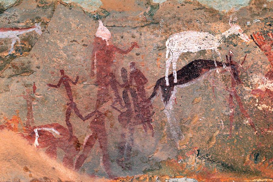Marvel at the Tsodilo Rock Paintings - over 24,000 years old 