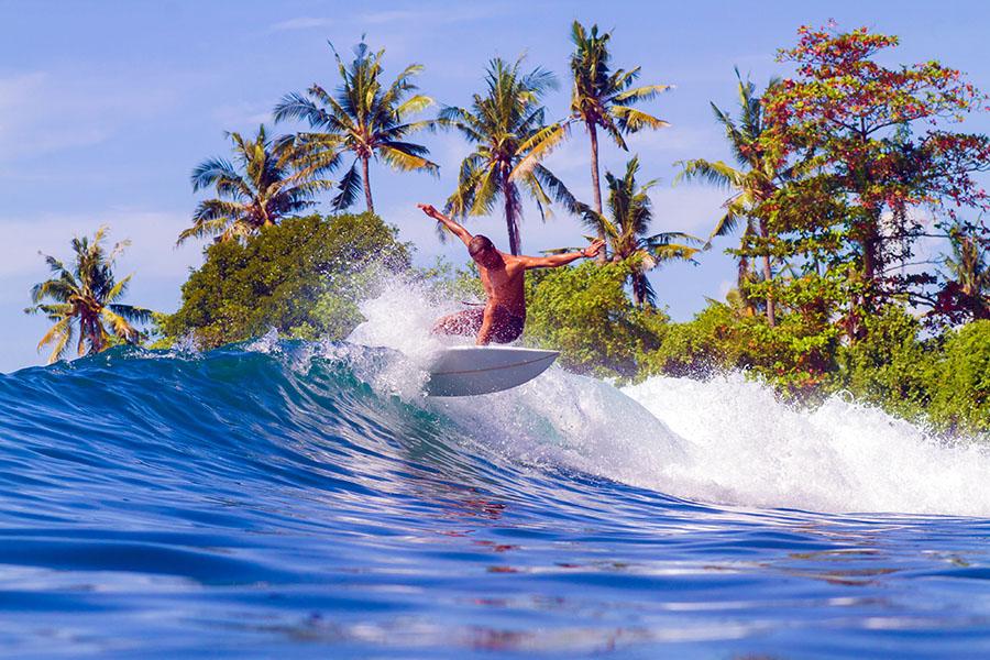 Surf's up! Catch the waves off the beaches of Lombok and Bali