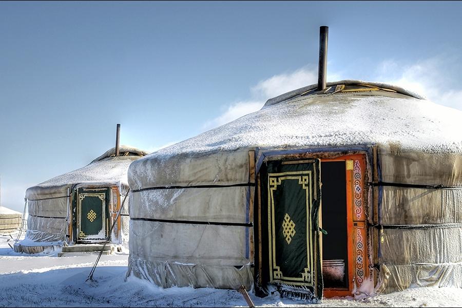 Spend a night in a traditional Mongolian yert