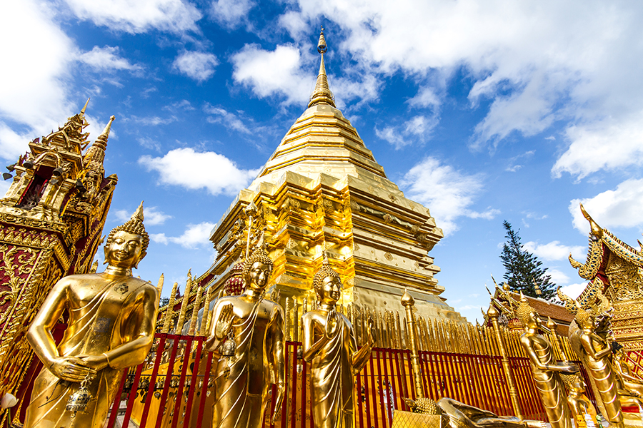 Doi Suthep temple is a spectacular must see