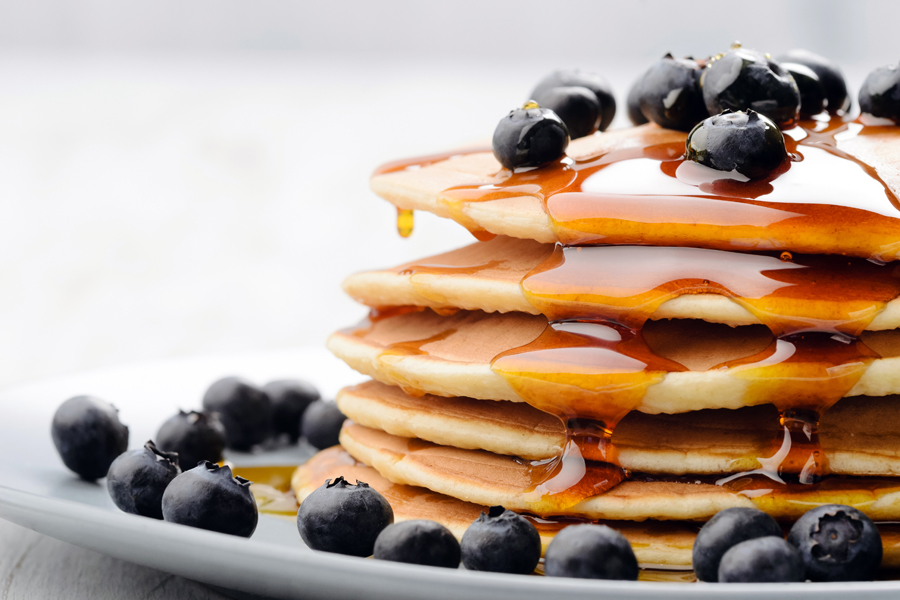 Blueberry pancakes, New York